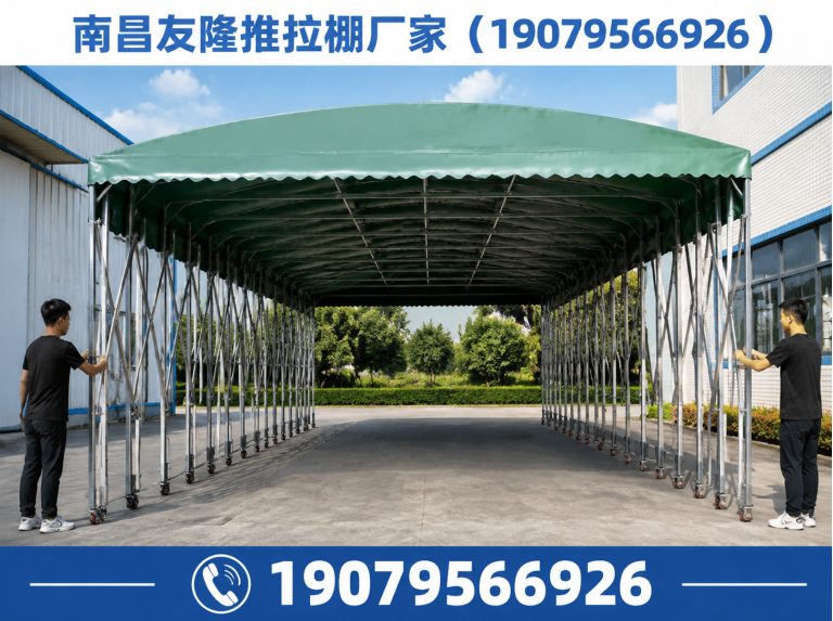 南昌县伸缩推拉棚展示图